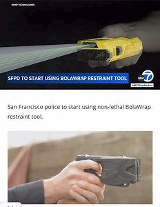 More on this at fugitive.com This is some real life Batman Tools A new tool, described as "flying handcuffs," will soon be used by San Francisco police. #fugitivewatch #fugitive #fugitives #wanted #mostwanted #crime #caughtoncamera #sanfrancisco #SFPD #BolaWrap #flyinghandcuffs #bayarea #california #policetools #nonleathal #lessleathal | Fugitive Watch