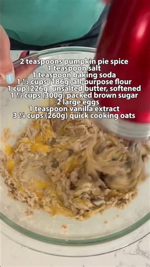 These Pumpkin Spice Oatmeal Cookies Are Perfect LINK IN DESCRIPTION #recipe #shorts