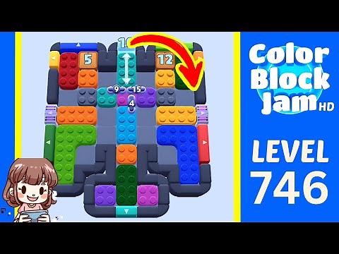 Color Block Jam Level 747 (746) Solution Walkthrough