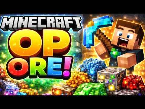 Minecraft Op ORE [ BuT all ore items drop OP #minecraft