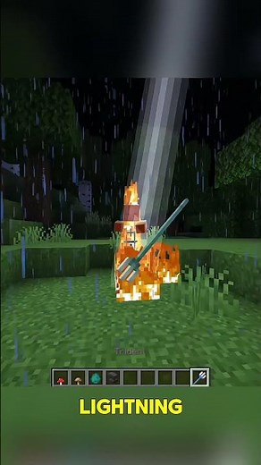 How can this brown mushroom can save you from lava in Minecraft #minecraft