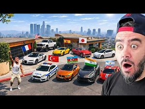 FRANKLIN STOLE SUPER CARS FROM VARIOUS COUNTRIES - GTA 5 MODS