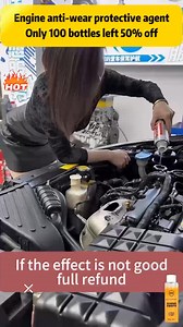 Protect your engine, extend its life! 🛠️ Engine Anti-Wear Protectant, specially designed for engine break-in, effectively reduces wear and improves performance! Boosts lubrication and minimizes friction for smoother, more efficient engine operation! ⚙️ Compatible with all types of motor oil, easy to add for ongoing protection of your vehicle! 🚗 Give your engine comprehensive care for smoother starts and better performance every time! #EngineProtection #AntiWearAdditive #EngineCare #MotorOilAdd