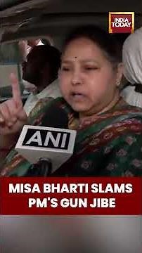 Misa Bharti Slams ‘Double-Engine Govt’ | “PM Talks Guns, Tejashwi Talks Jobs” | India Today