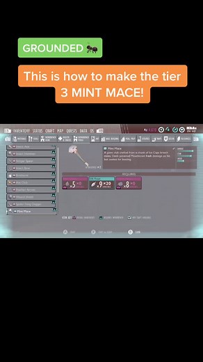How to Craft Tier 3 Mint Mace in Grounded: Step-by-Step Guide