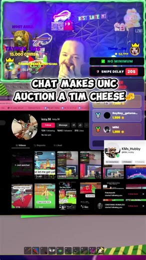 Unc auctions off a Tim Cheese in steal a brainrot 😳 you won’t believe how it goes😳😳 #fyp #gaming #roblox #tiktoklive #sab