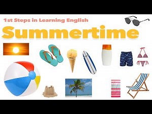 English Vocabulary - SUMMER - BEACH - SUMMERTIME