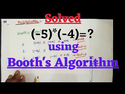 Multiplication | Part-3 | Binary Numbers | Booth's Algorithm |CAHM