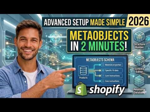 Shopify Metaobjects in 2 Minutes (2026 Beginner Guide – Advanced Setup Made Simple)