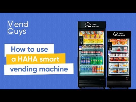 How a HAHA AI vending machine works from the customer perspective