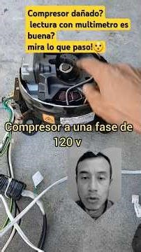 compresor no arranca? Como probar con multimetro en bobina de motor? refrigerator compresor stuck?
