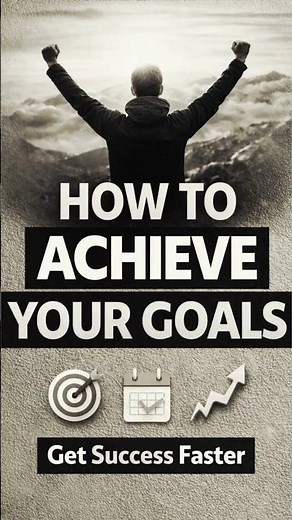How To Achieve Your Goals | Real Success Formula
