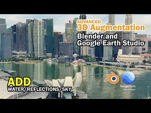 Google Earth Studio & Blender Tutorial (Advanced) - 3D Water, Reflections, & Sky 🌎