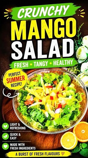 This 5-Minute Mango Salad Will Change Your Life #salad #healthy #easyrecipe
