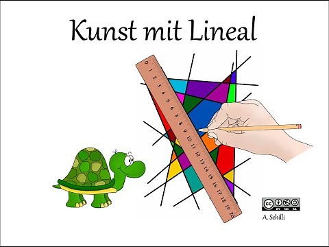 Kunst mit Lineal / Klasse 1 / Den Umgang mit dem Lineal üben