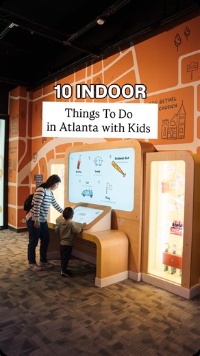 Christy | Family Travel + Atlanta Mom on Instagram: "10 Indoor Things to Do in Atlanta with Young Kids ✨ These are perfect for chilly days, rainy afternoons, or when you just need to burn some energy indoors! ❄️☔️ This list is not in any specific order 🏛️ Atlanta History Center – Goizueta Children’s Experience 🧸 Children’s Museum of Atlanta ⛳ Puttshack (multiple locations) 🐠 Georgia Aquarium (great for strollers!) 🎳 Stars & Strikes (multiple locations) 🦕 Fernbank Museum – indoor kids exhibi