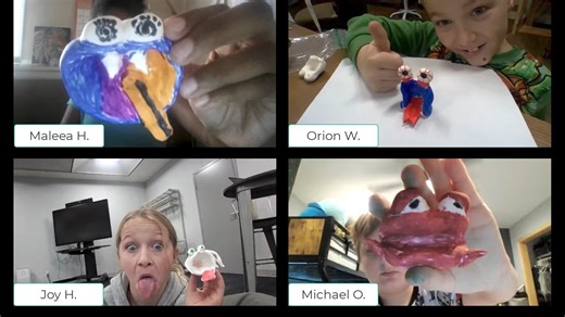 1.1K views · 19 reactions | Fine Art Friday!  Our talented 2nd - 5th grade artists in Ms. Fleet’s class created 3D clay creatures using Model Magic! They learned the pinch pot technique, turned it on its side, and brought their creations to life with eyes, teeth, tongues, and tons of personality. We are so proud of their colorful and fun creations! #FineArtFriday | Michigan International Prep School | Facebook