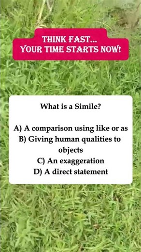 📝What is a Simile? – Quick English? #shorts #iqvistax #quiz