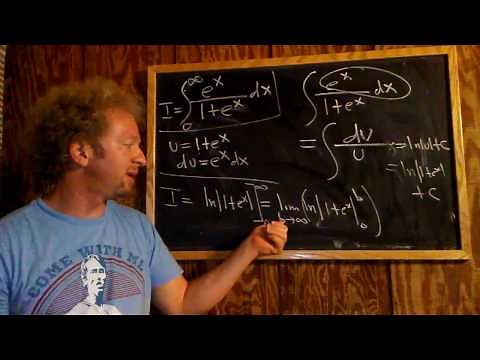 Improper Integral of e^x/(1 + e^x) 0 to Infinity