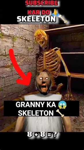 GRANNY THIS PLAYER SAD sts STORY SKELETON II 🥺 #granny #shortvideo #trending