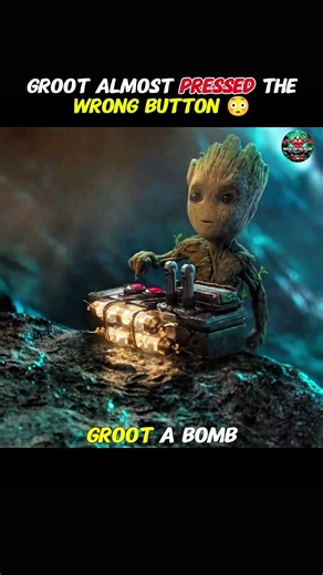 Groot Almost Pressed the Wrong Button 😳 #guardiansofthegalaxy #movie #edit