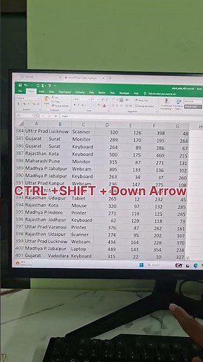 Excel Secret Trick 🔥 | Ctrl + Backspace se Instant Top par Aaye | Excel Shortcut Tips