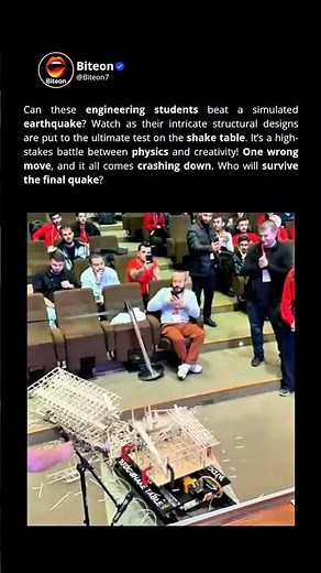 Insane Earthquake Simulation Test In The Lab! #shorts