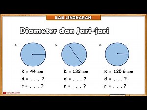 Cara Menghitung Panjang jari-jari dan Diameter Lingkaran Jika Diketahui Kelilingnya
