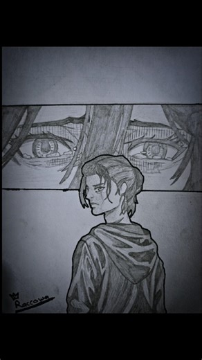 Mikasa and Eren Sad 😭 Drawing #art #shorts