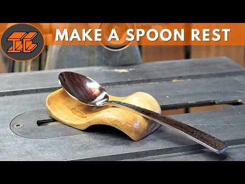 Woodworking Basics: Make a Spoon Rest. The wife likes it!!