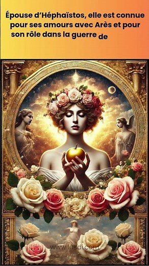 Culture mythologie Aphrodite Déesse de l'amour et de la beauté éternelle #mythologie #aphrodite