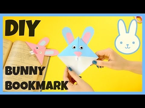 How to Make Bunny Corner Bookmarks - origami for kids
