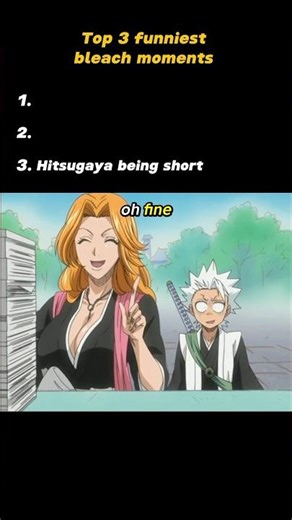 Top 3 funniest bleach moments #anime #funnymoments #funnyshorts #bleach #bleachanime