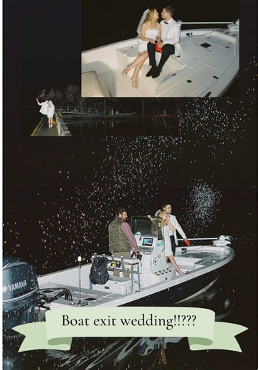 If you were wanting a sign, here it is!! Definitely have a boat exit at your wedding!! The bubbles made it even more fun and the photos even more magical! 🚤 🫧 #ashevents #weddingexit #asheventswedding #charlestonwedding #charlestonvenue @erinkundinger