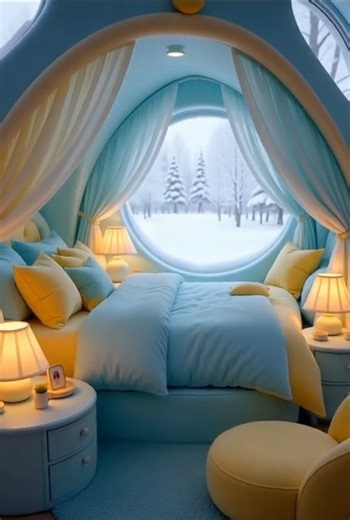 Cute Baby-Blue Loft Tour 🩵✨ #aestheticroomdecor #interiordesign #youtubeshorts #shorts