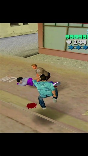 Cop vs guy from saints row 😂😂. #gta #gta6 #gtavicecity #ps2