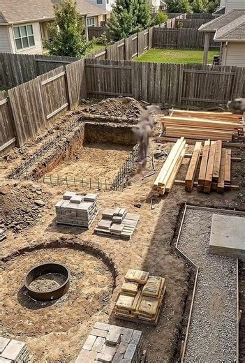 This Back yard Transformation is next level 🔥
