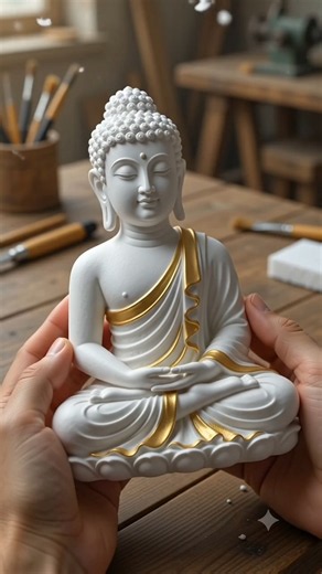 AI Created a Stunning Gautam Buddha Art 🙏✨ #shorts @BrainBurst-LX