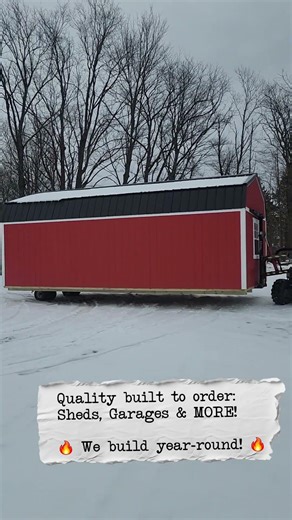 🔥Custom Portable Buildings Year-round! 🔥