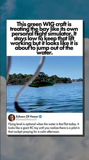 FLYING THREE FEET ABOVE THE WAVES