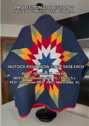 ✨PROTECTION COLLECTION ™ ✨ Working on custom orders at the moment. I will continue to make more available. These jackets that are available are priced at 545$ All jackets are originally priced at 650$ plus 35$ for shipping costs. 105$ discount! Pick one up today! Im so greatful for all the love and support from everyone. I love that my work is being reconized. I feel so blessed. ⭐️ INDIGENOUS MADE QUILTED STAR JACKET ⭐️ Exclusively available at Upon A Dreamer Authentically handmade by Indigenous