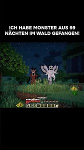 Ich habe den Hirsch und die Eule aus 99 Nächten im Wald in Minecraft gefangen