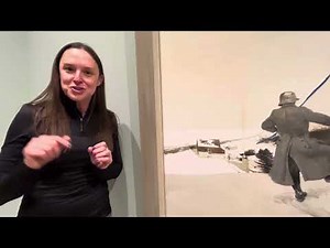 Andrew Wyeth’s tempera painting “Snow Hill”