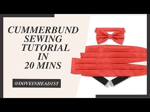 Quick & Easy DIY Cummerbund Tutorial: Dress Up Your Formal Look in Minutes #fashion #viral #diy #sew
