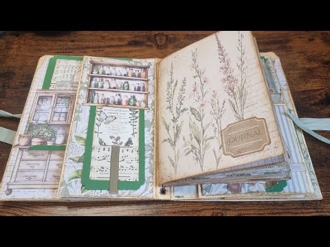 Botanical Notes Folio Journal Flip Through