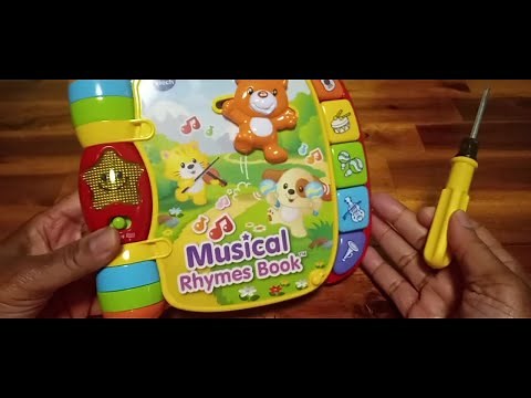 Easy Battery Change VTech Musical Rhymes Book