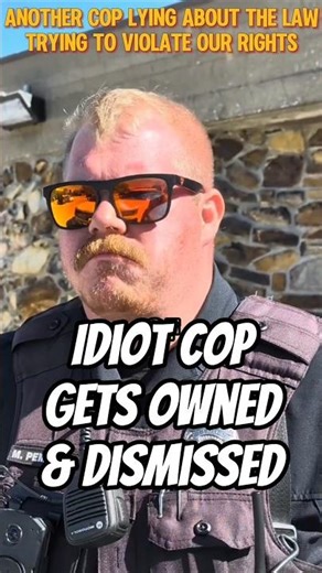 Sidewalk Is Private! Idiot Cop Gets Owned and Dismissed! First Amendment Audit #shorts