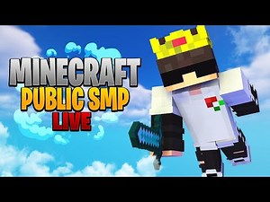 Minecraft SMP LIVE || PUBLIC SMP 24/7 JAVA + BEDROCK || PLAYING IN CREEPER MC SEASON - 5 #live