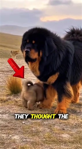 They Thought They Could Take Her Puppy | Tibetan Mastiff vs Wolve Pack. They Tried Again and Again… She Stopped Every One of their Attacks Ferociously.🔥❤️💪 #tiktokviral #tibetanmastiff #dog #animals #puppy