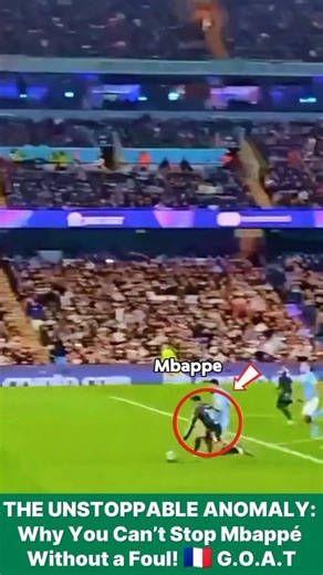Why You Can’t Stop Mbappé Without a Foul! 🇫🇷 #Shorts #Mbappe #RealMadrid #manchestercity #ucl